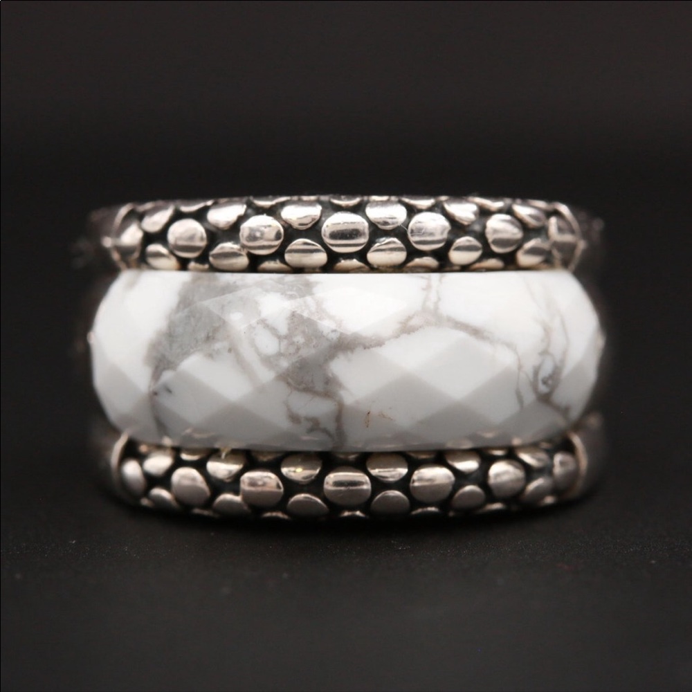 Michael Dawkins sterling silver magnesite ring. 5.